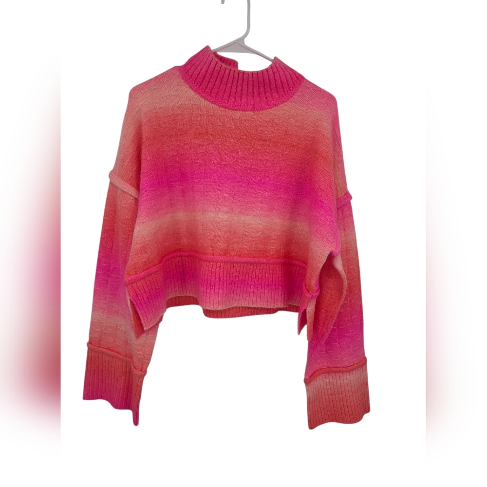 Anthropologie Pilcro Cropped Mock-Neck Sweater Medium - Picture 2 of 7